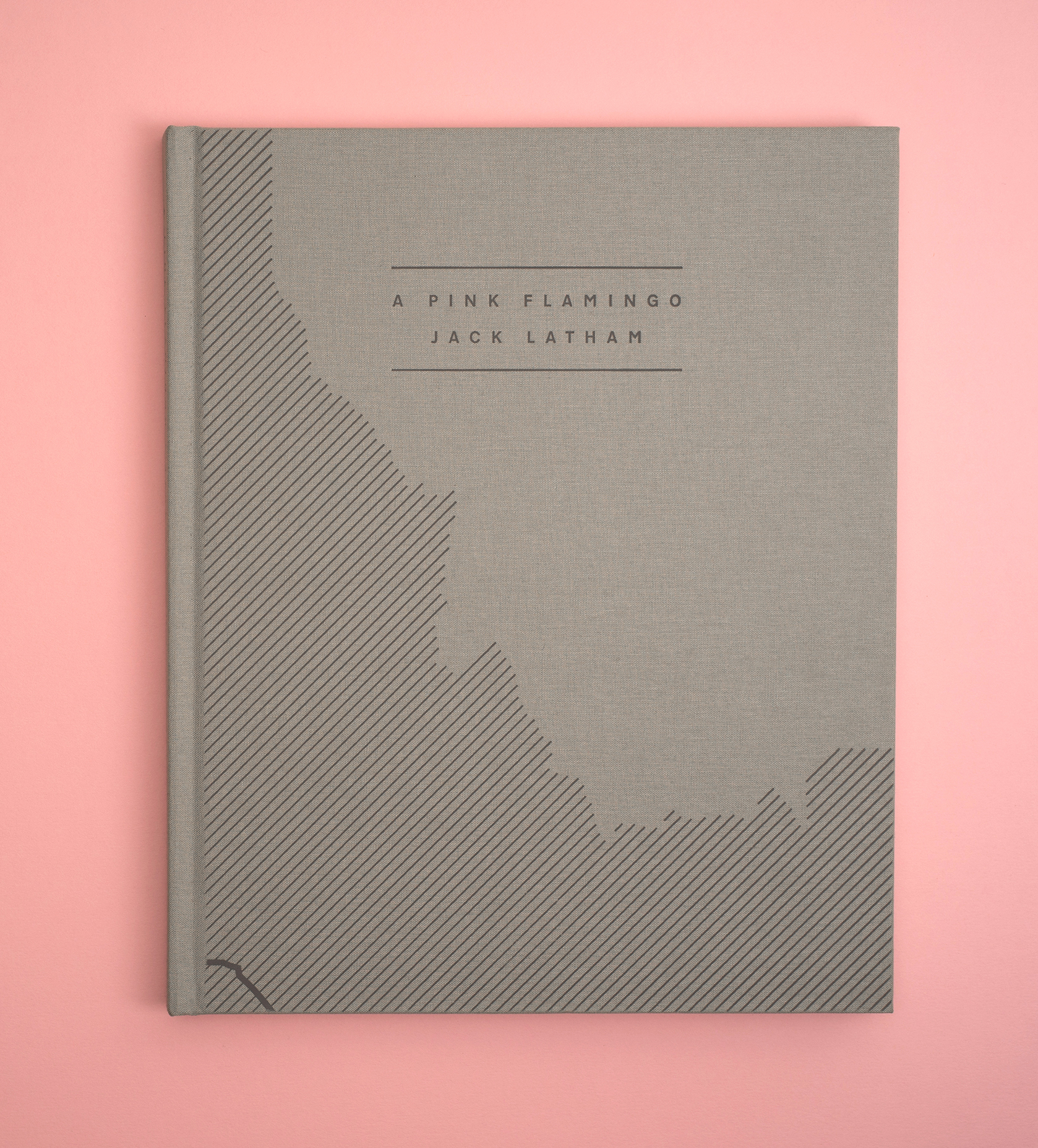 A Pink Flamingo, Jack Latham photobook. Photos taken across America following the Oregon trail. Cover.