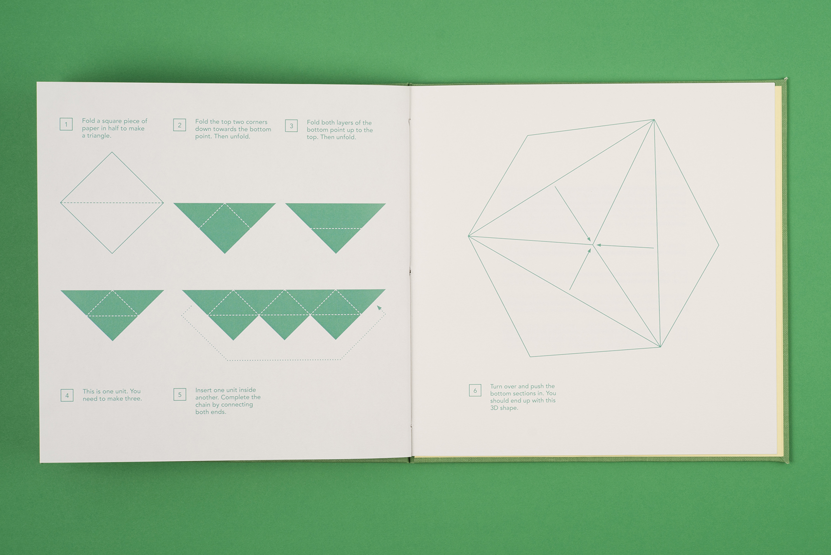 Alma Haser's Cosmic Surgery pop up book. First Edition. Origami instructions.