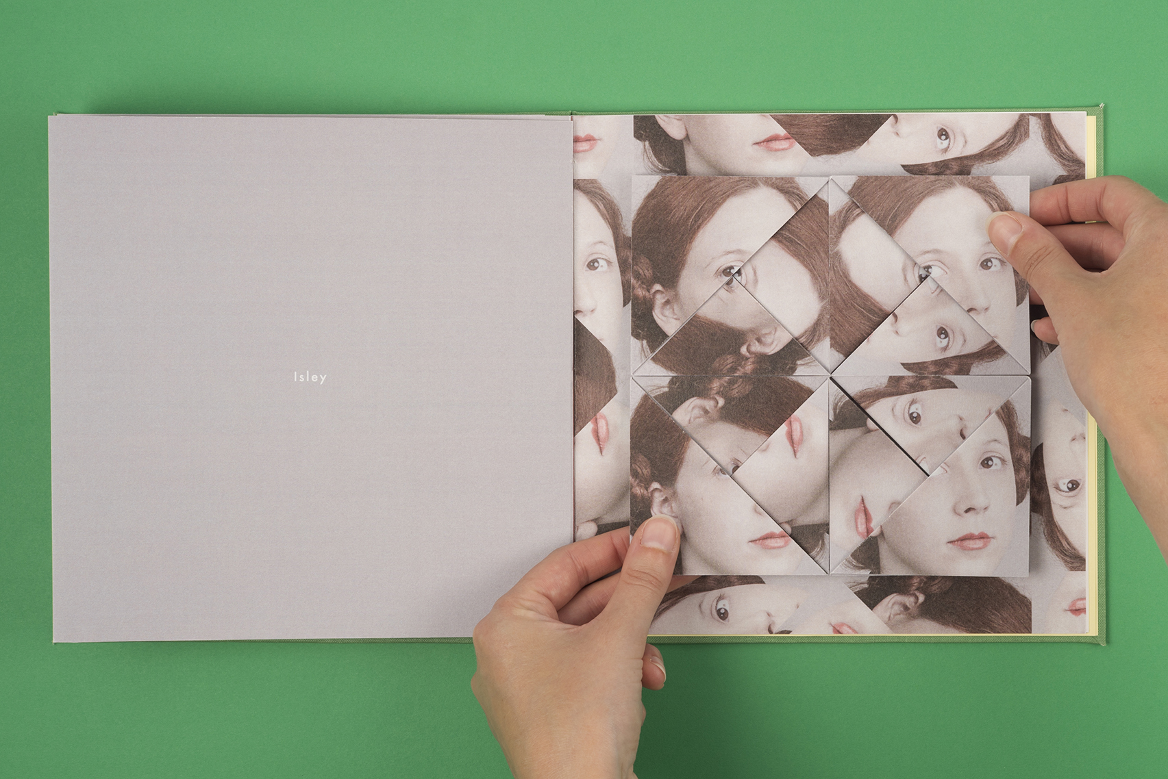 Alma Haser's Cosmic Surgery pop up book. First Edition. Isley paper mechanics portrait.