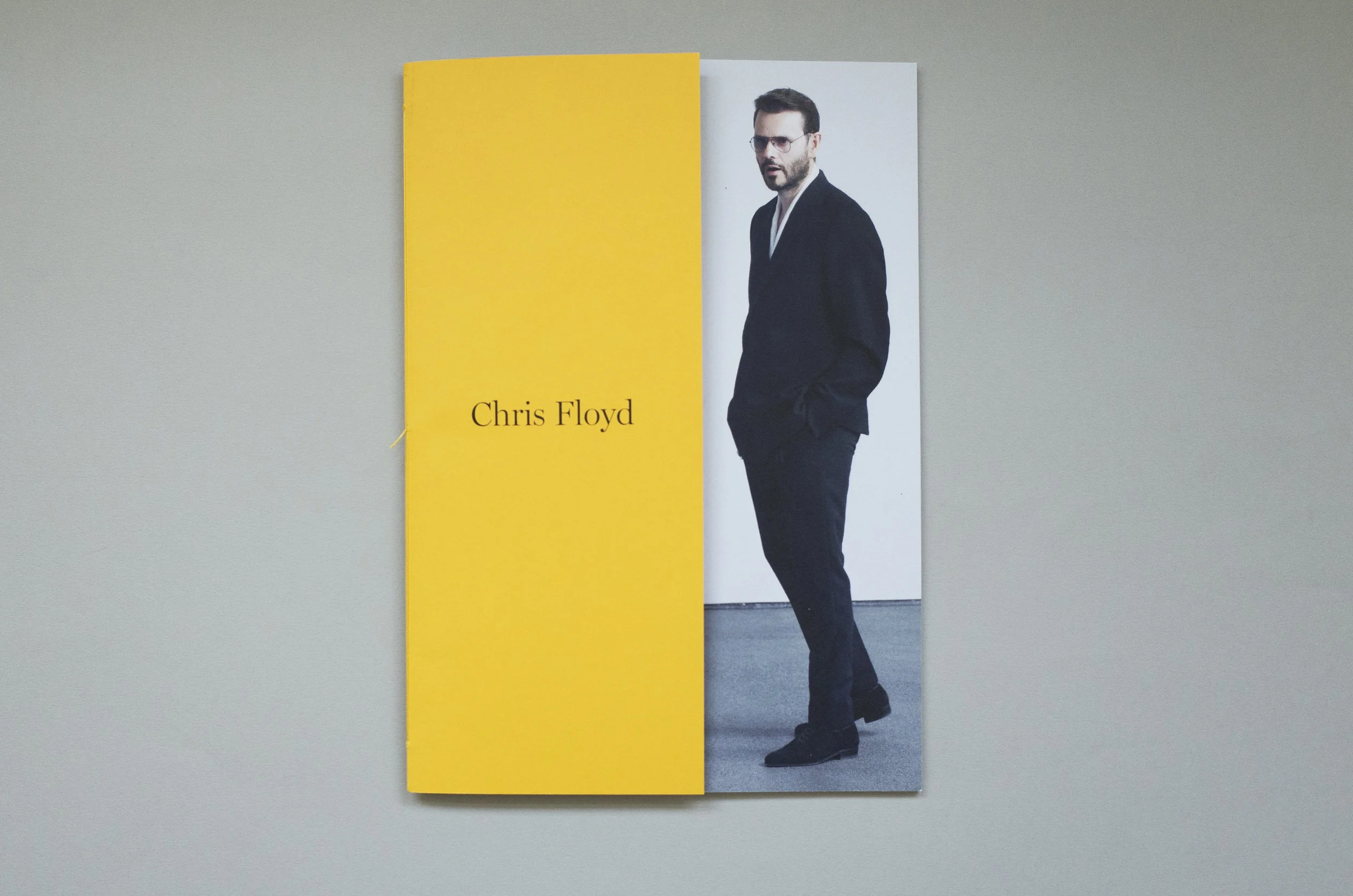 Chris Floyd promotional book, Front cover, GFSmith Colorplan paper, Carlo Brandelli