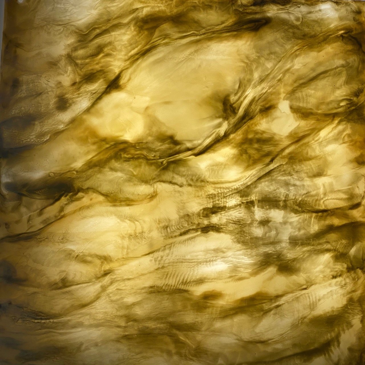 SOLD - 24 x 24" encaustic on plex. backlit. Study for Luminous Background