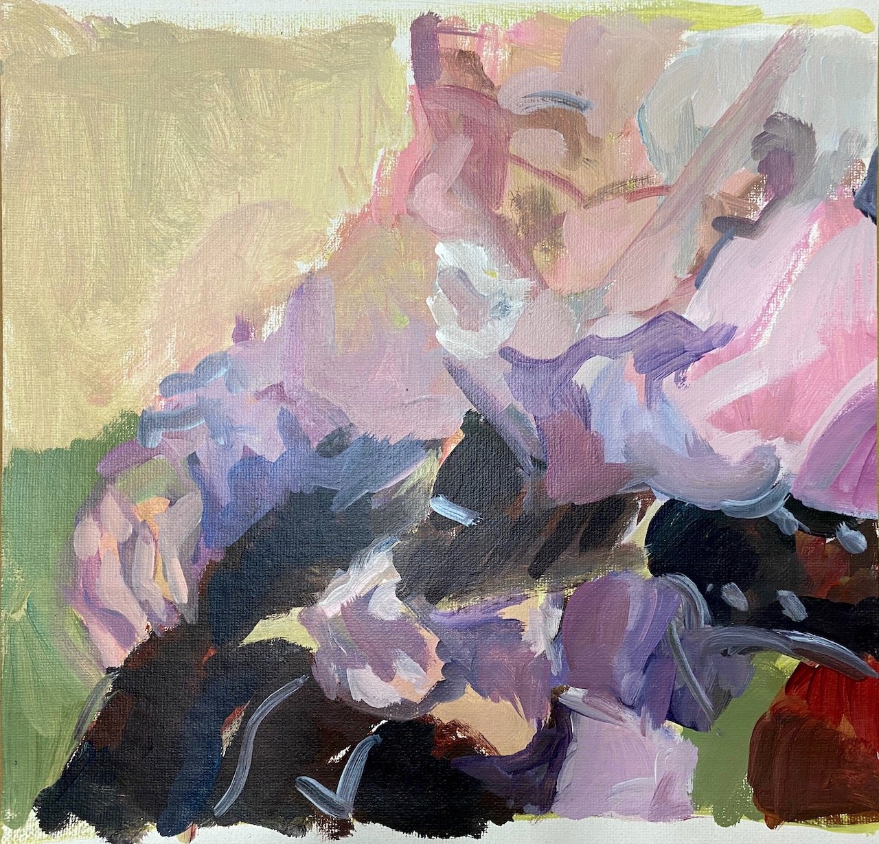 SOLD – 12 x 11" acrylic on canvas. Jimmy Wyble
