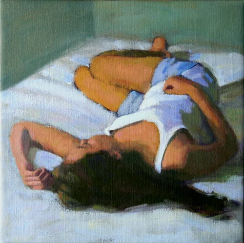 Upside Down, Oil, 11 x 11