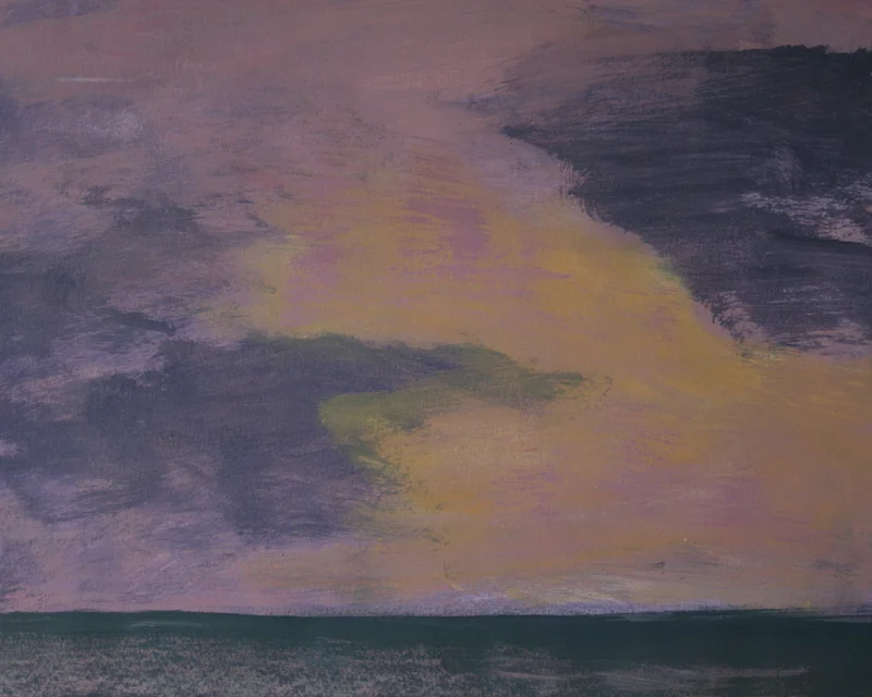 Shade of Dusk, Acrylic on Paper, 17 x 21
