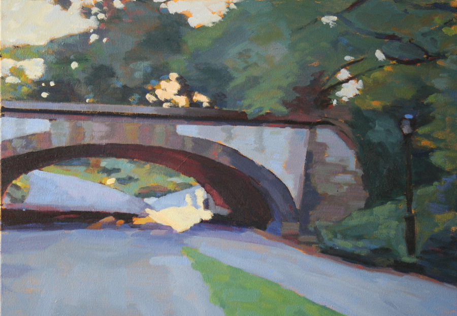 Echoes Under the Bridge, Oil on Canvas, 14 x 20