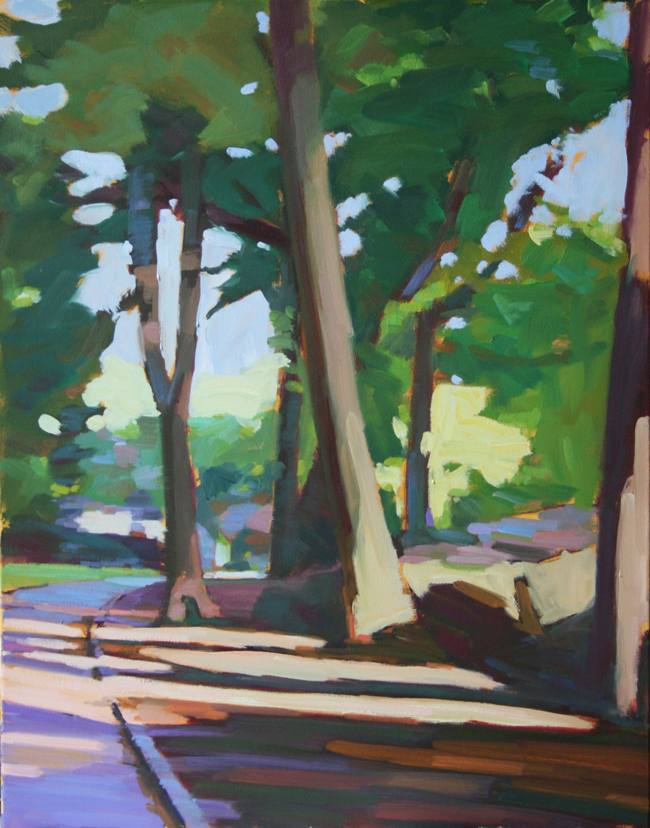 Central Park off 81st, Oil on Canvas, 22 x 28