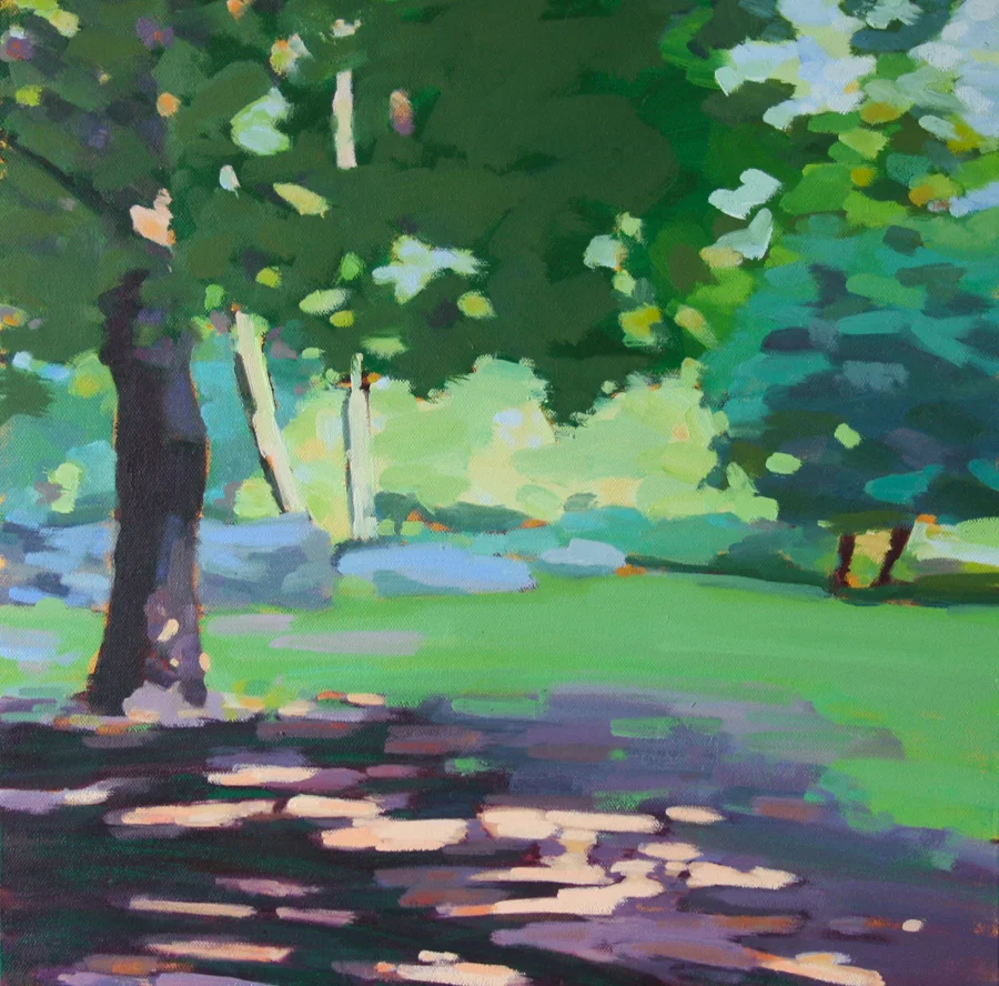 Dappled Light, Oil on Canvas, 16 x 16