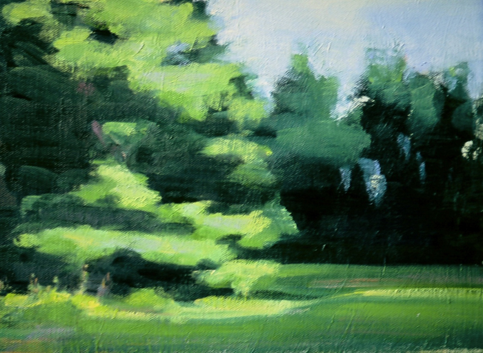 Lenox Light, Oil on Canvas, 9 x 12