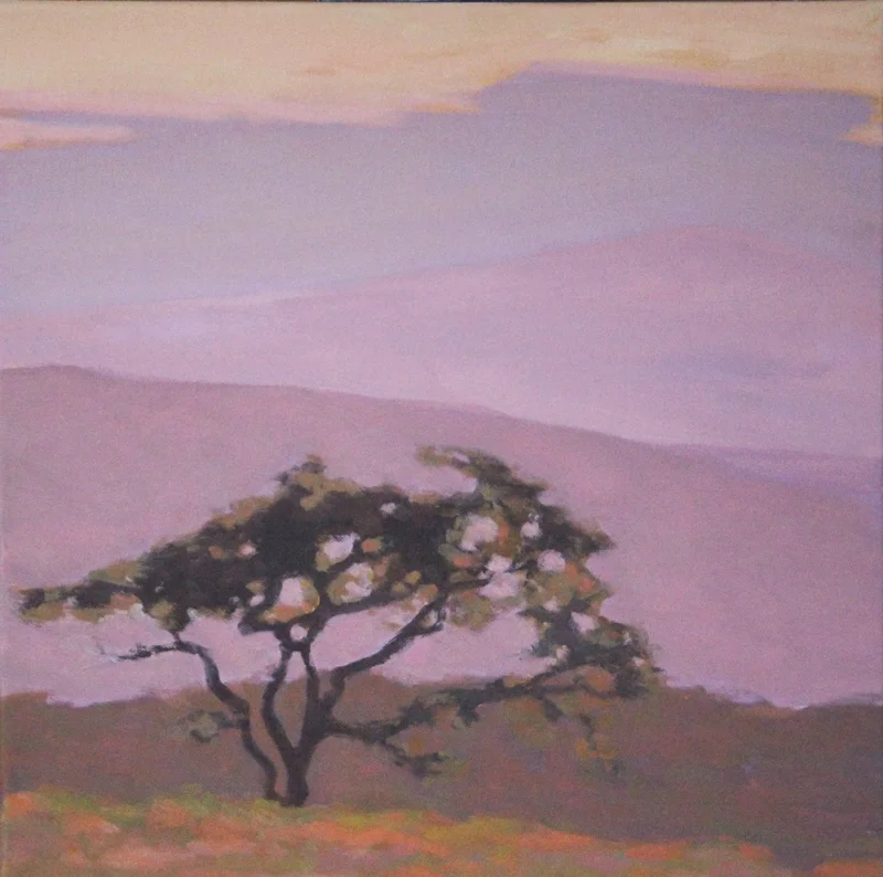 Kruger at Sunset, Oil on Canvas, 20 x 20
