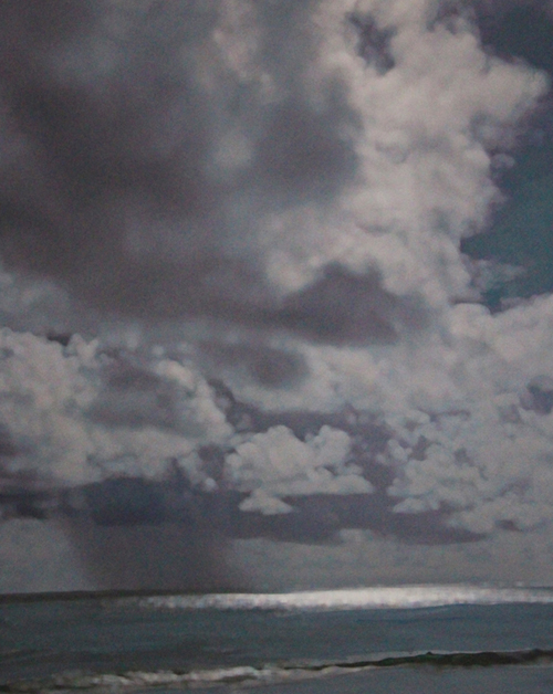 Shimmering Storm, Acrylic on Paper, 11 x 14