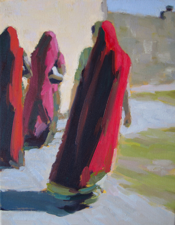 Rajasthan Beauty, Oil on Canvas, 11 x 14