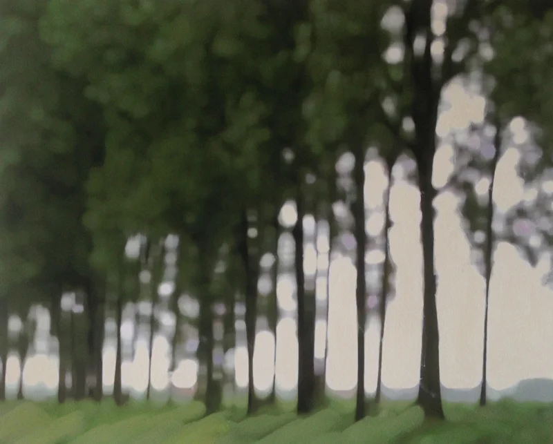 Before Bruges, Acrylic on Paper, 11 x 14