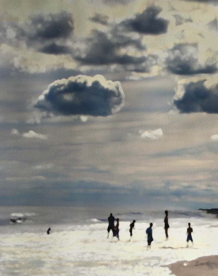 Sargent Silhouette, 11 x 14, Acrylic on Photographic Paper