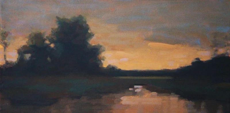 Unknown Place, Oil on Canvas, 10 x 20