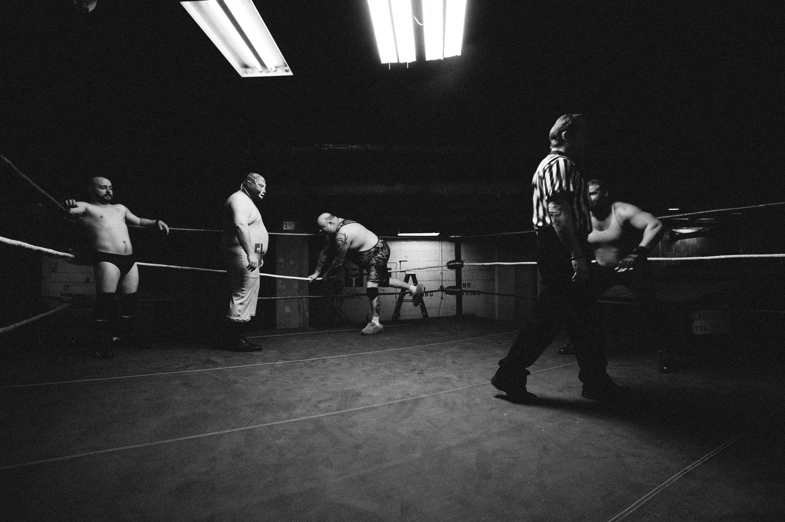 In the ring with the main cast