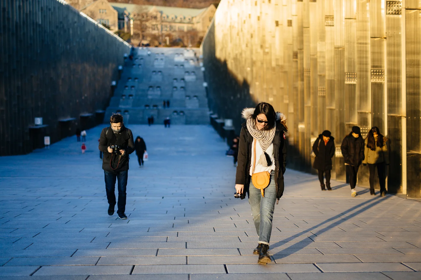 Winter in Seoul: Ewha Campus Complex (이화여자대학교), Seoul, South Korea.