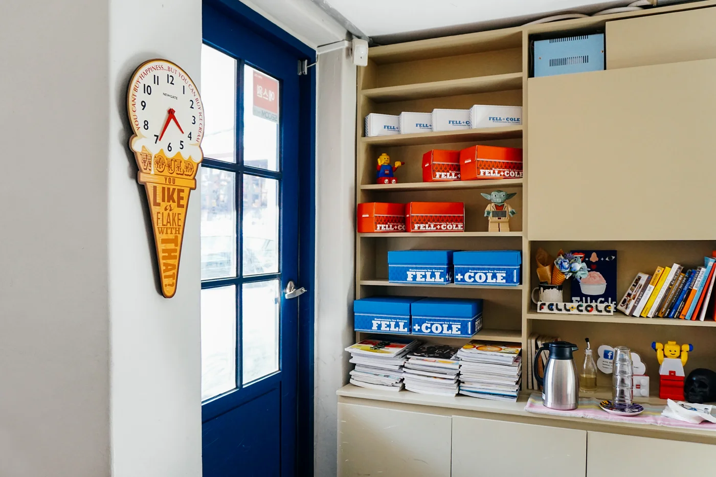 Fell + Cole (펠앤콜), a gastronomic ice cream shop in Seoul, South Korea.