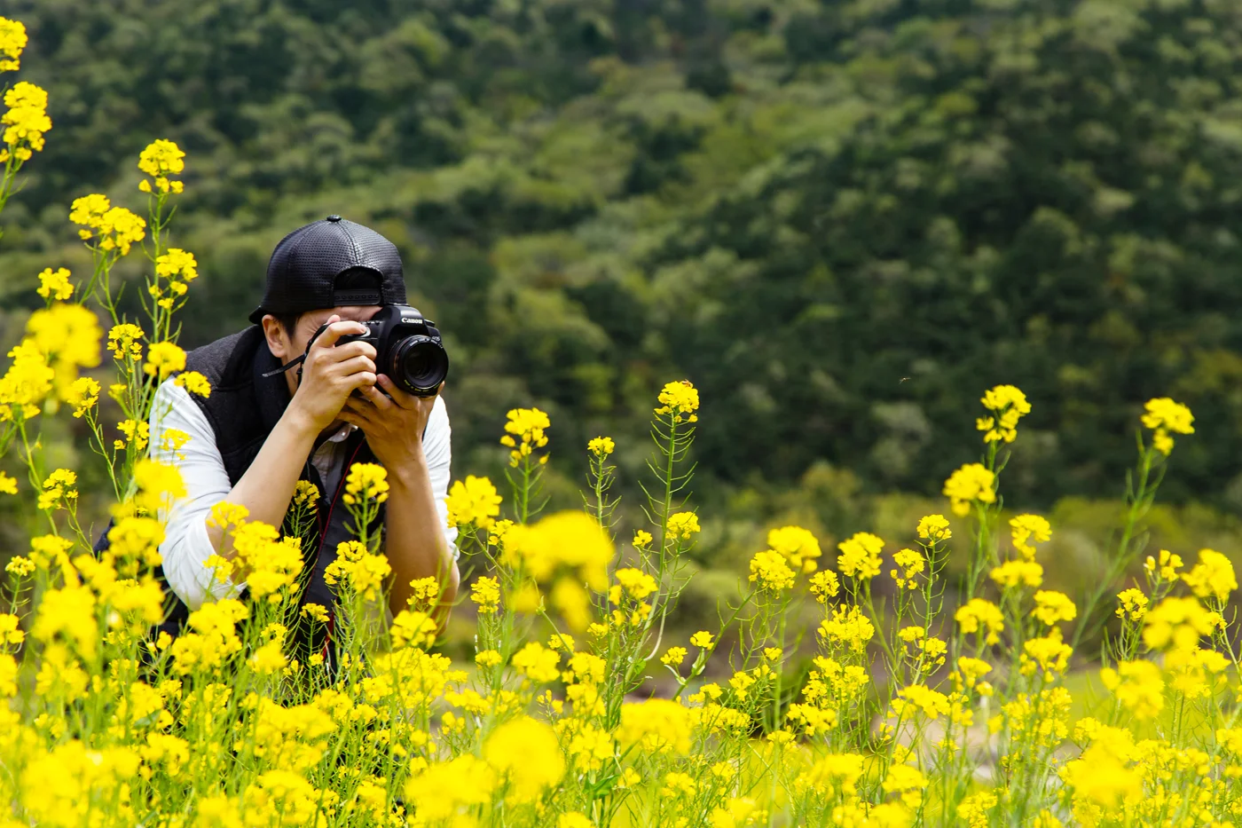 Namhae (남해) Road Trip Series: Canola Field (유채꽃) at Dumo Village (두모마을), South Korea.