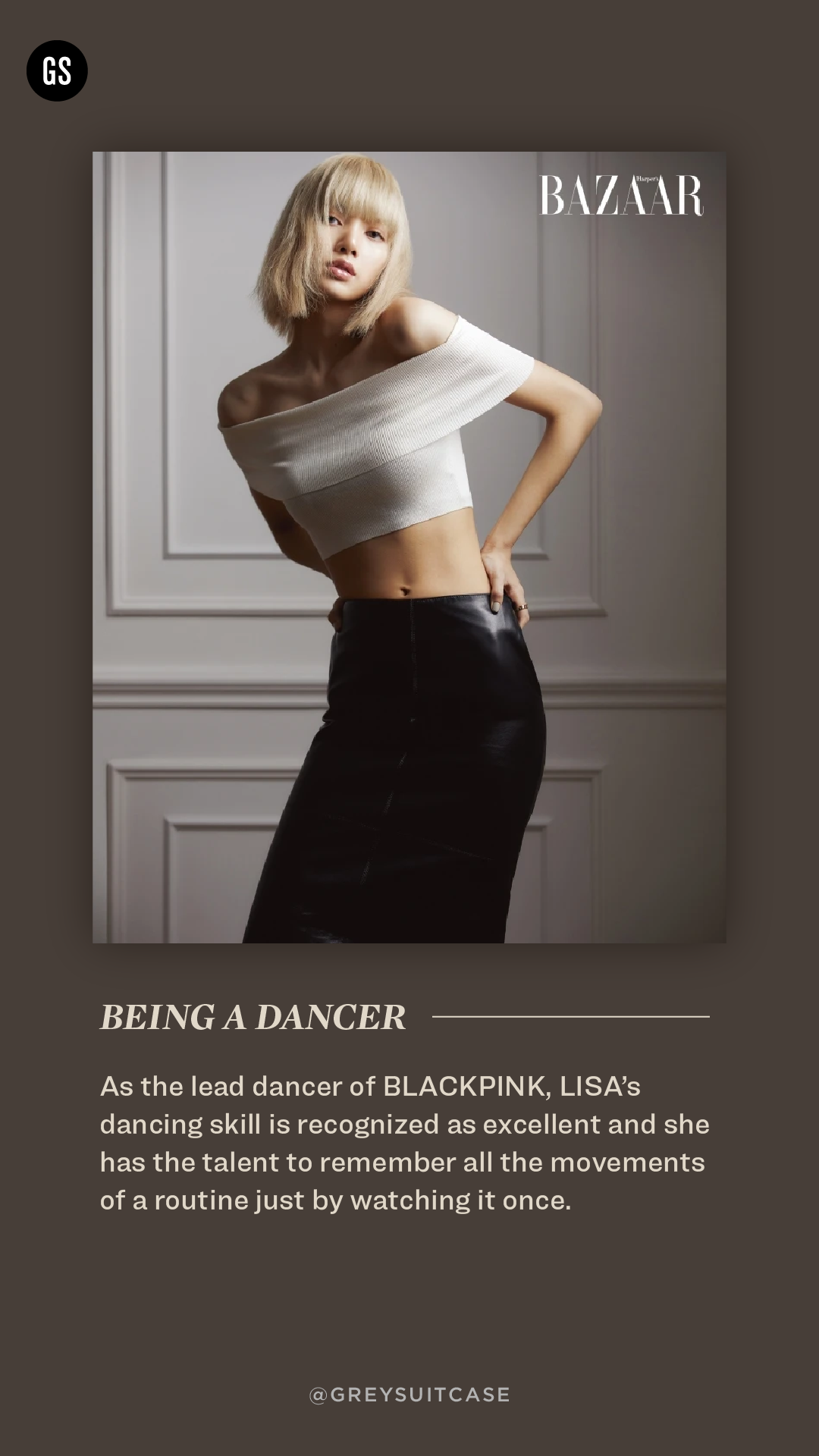 Blackpink Lisa on Harper's Bazaar Hong Kong April 2022 Issue