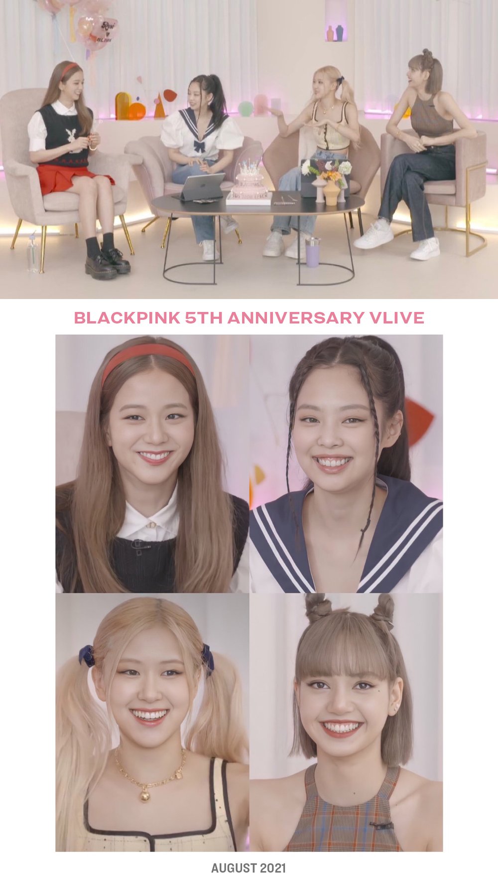 Blackpink 5th Anniversary VLive August 2021