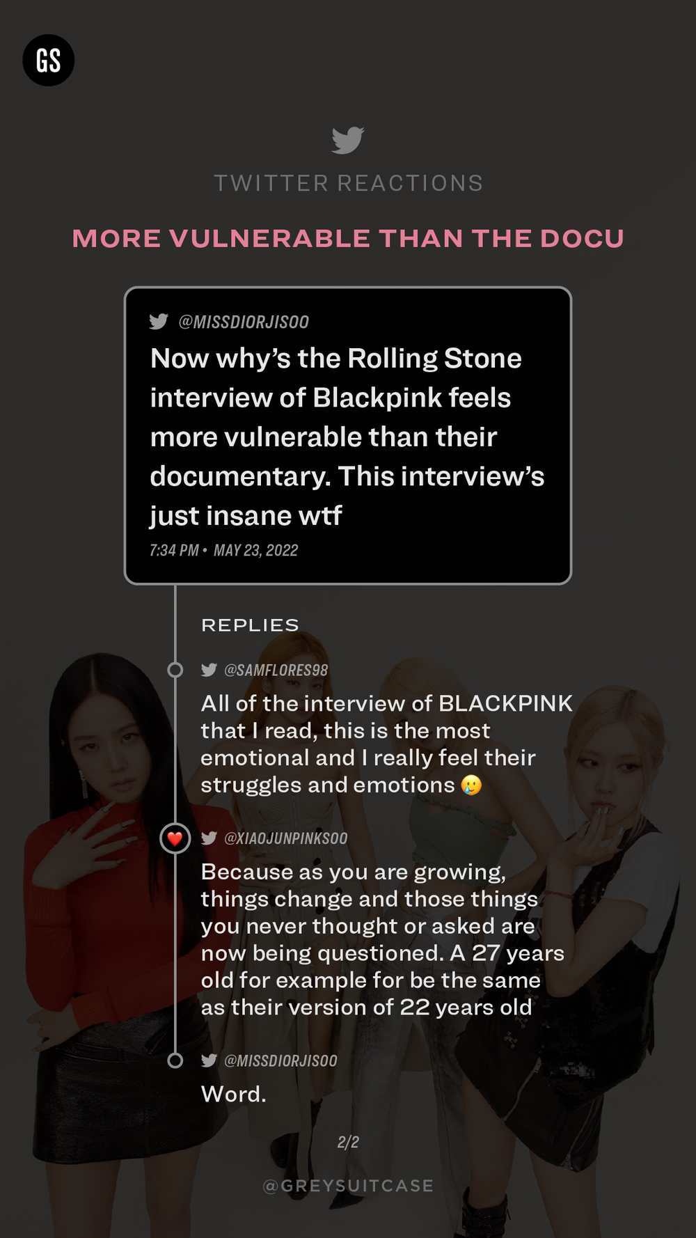 Blackpink x Rolling Stone Twitter Reactions