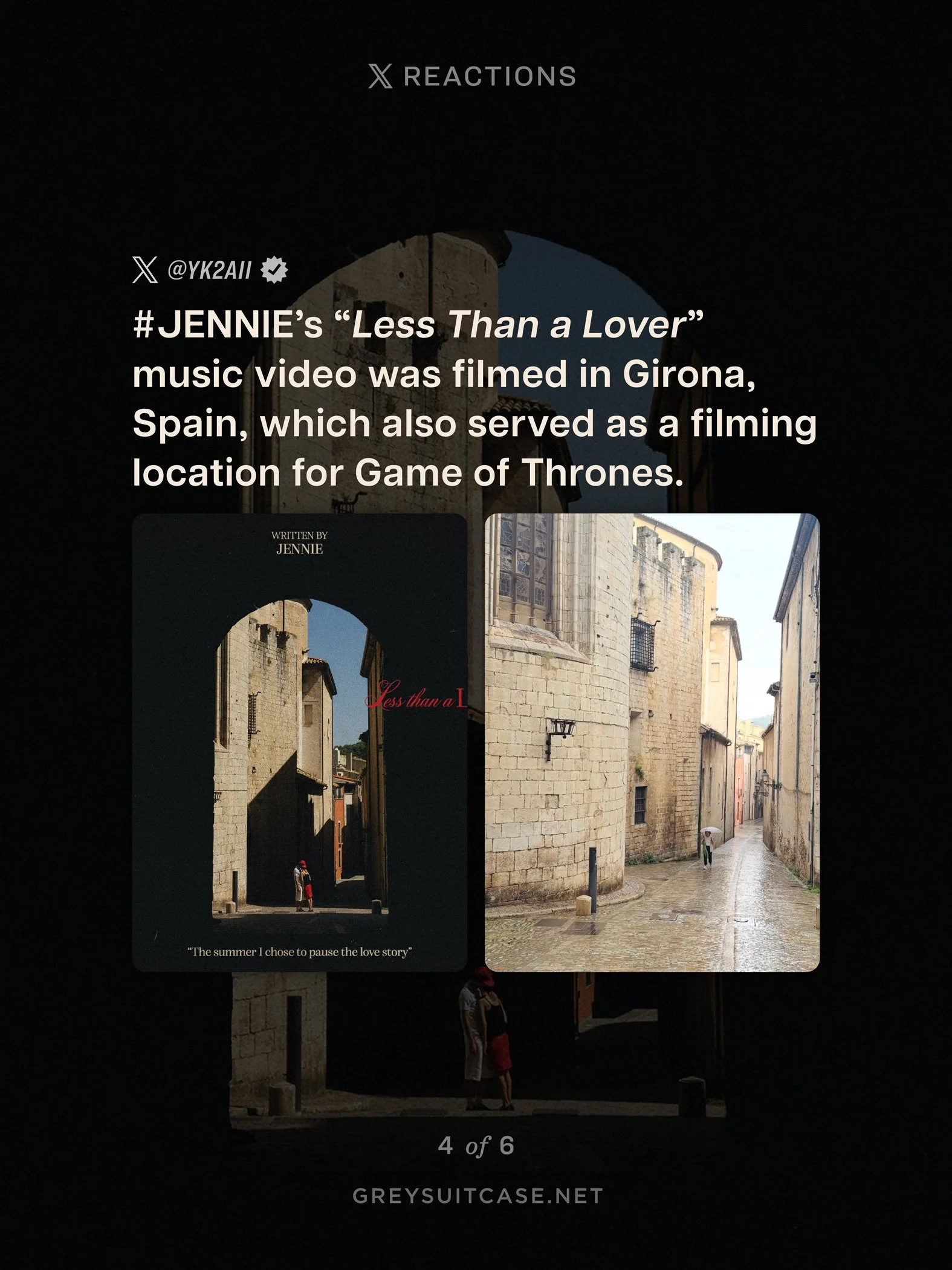 Greysuitcase - Jennie 'Less Than a Lover' MV D-5 Teasers Fans' X Reactions