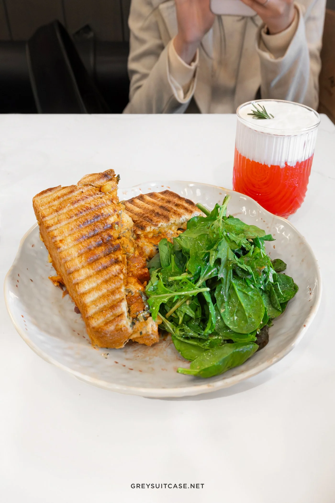 Greysuitcase San Francisco Cafe Series: The Buoy - Kimchi Panini, Hayes Valley, San Francisco, California.