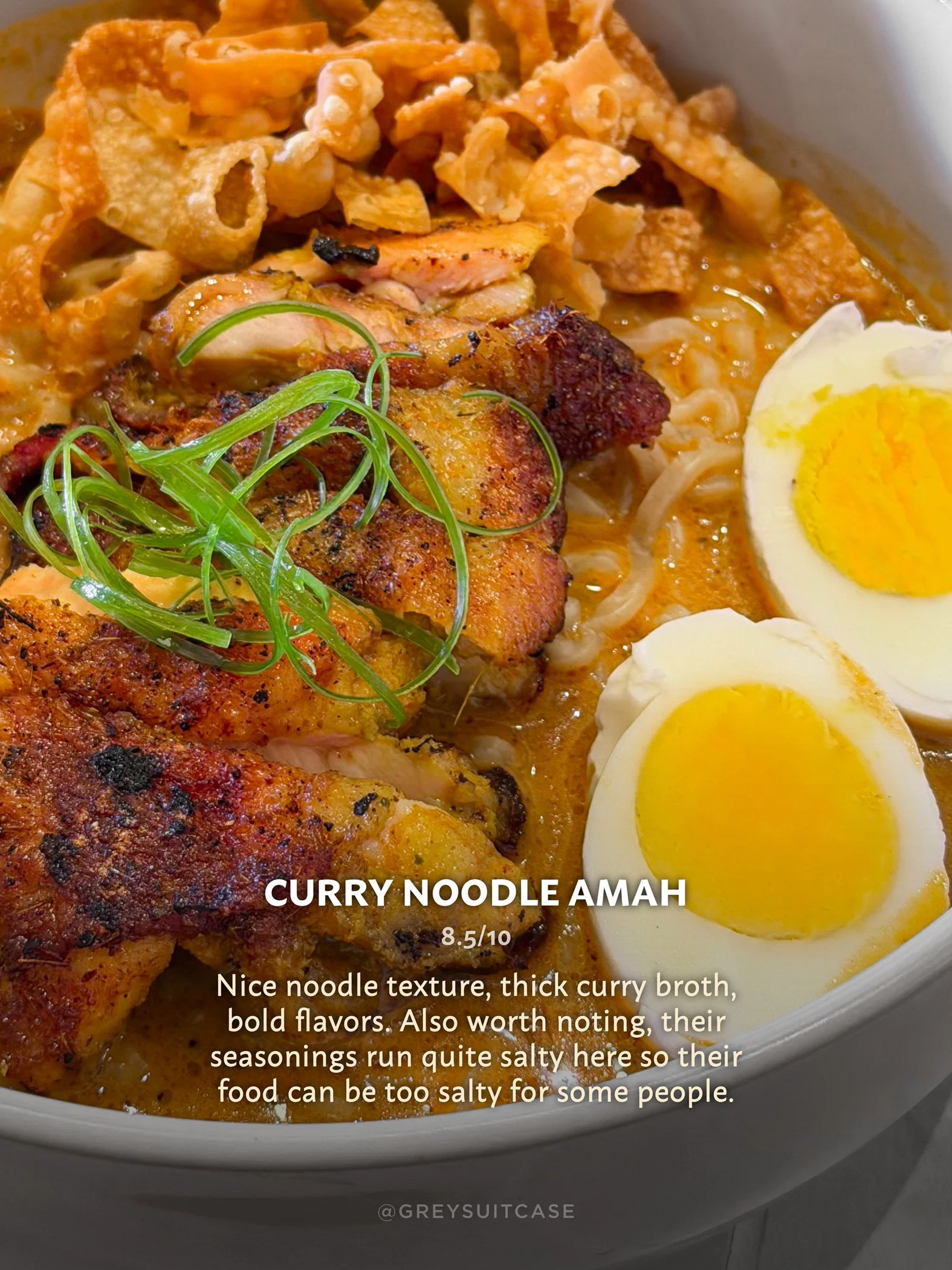 Greysuitcase F&B Finds: Curry Noodle Amah - Amah Kopitown Golf Island, Pantai Indah Kapuk (PIK), North Jakarta, Indonesia.