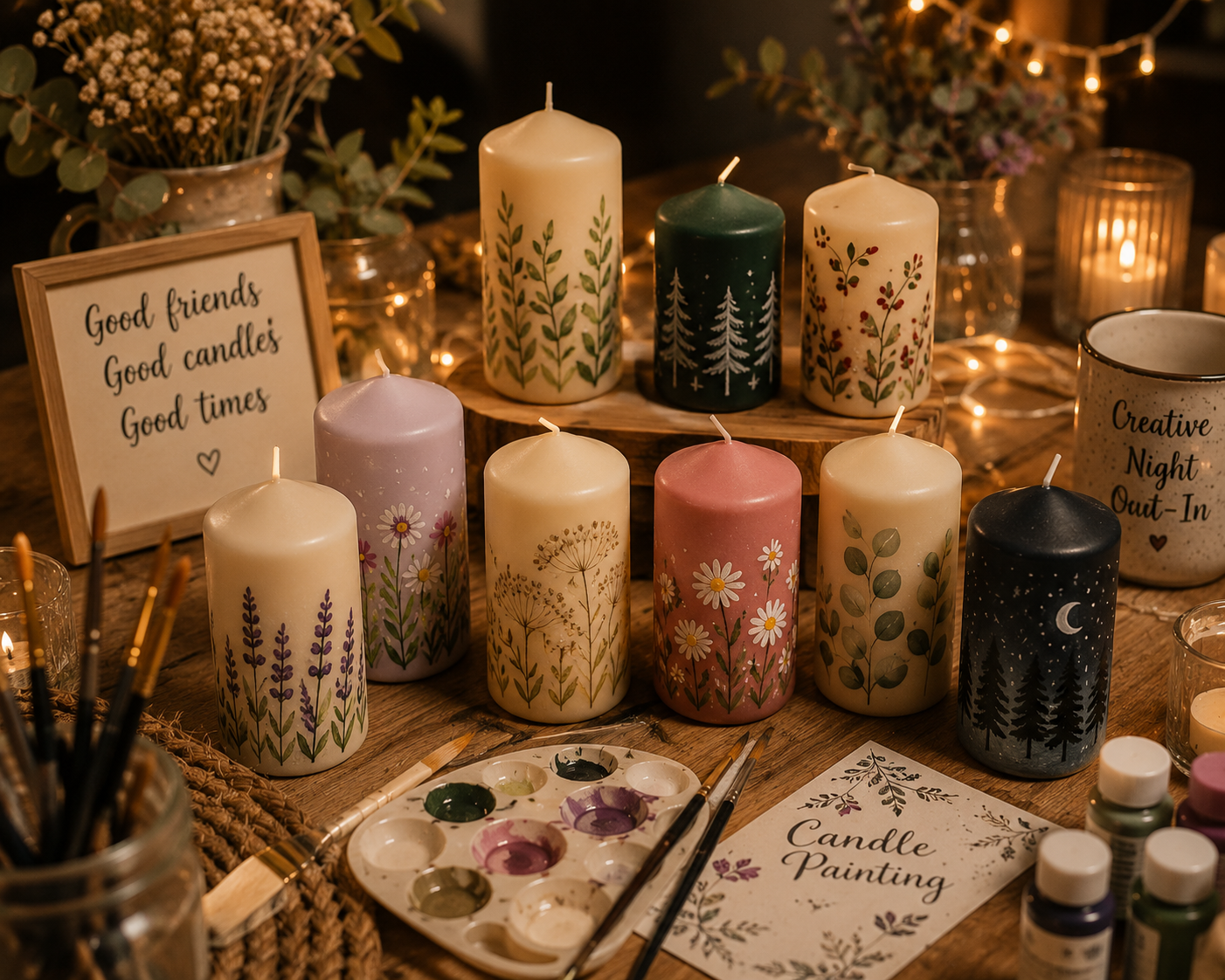 Creative Night Out-In – Wax candle painting