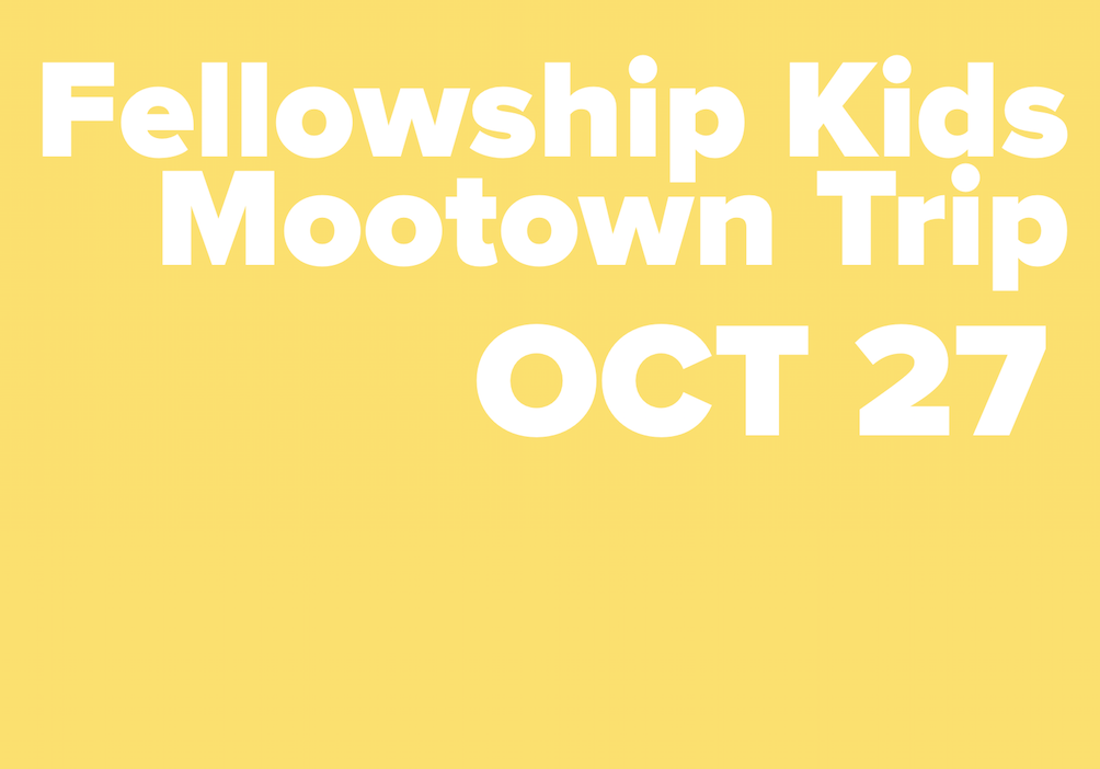 Fellowship Kids "Mootown" Trip