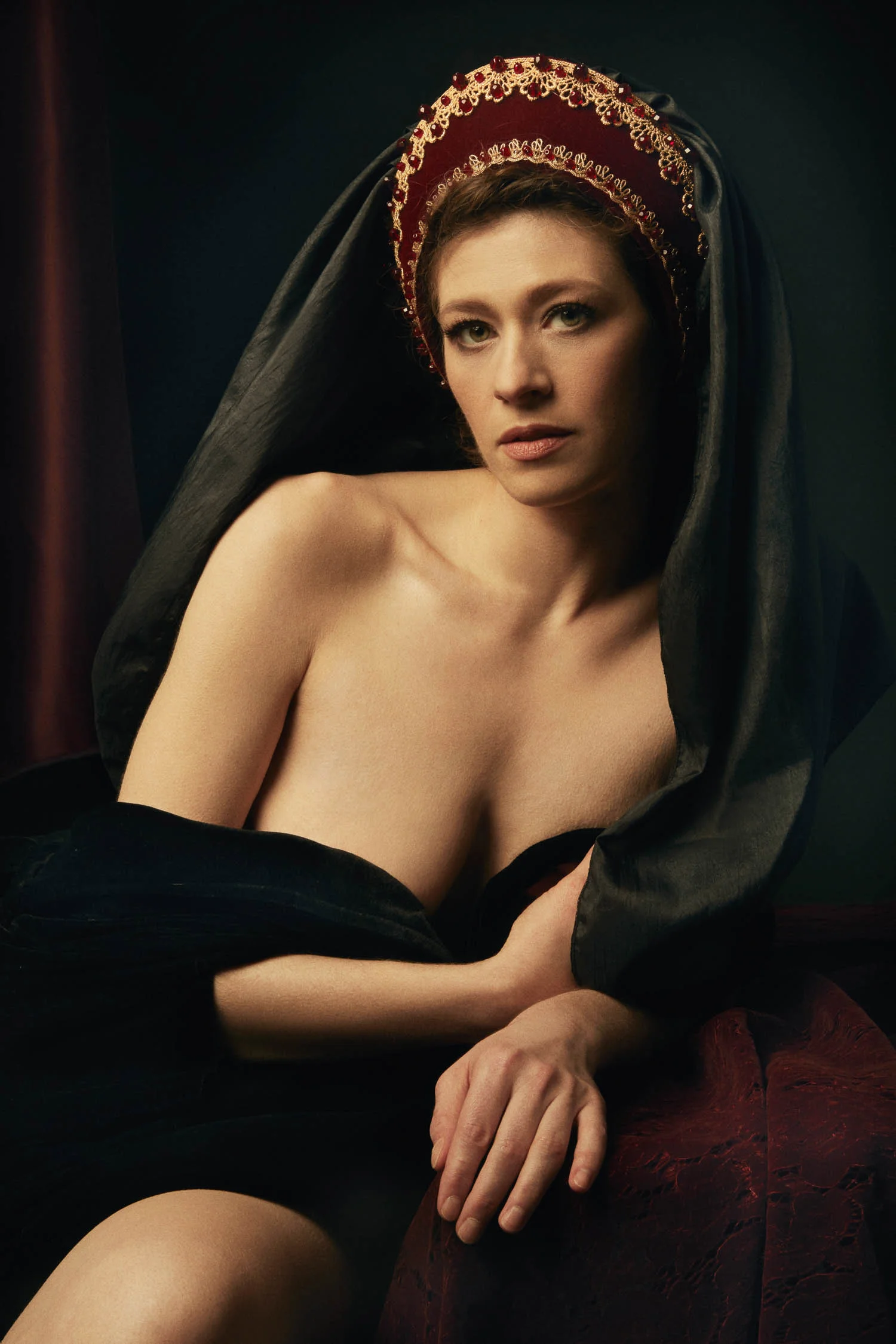 Renaissance themed boudoir photography in Anchorage, Alaska