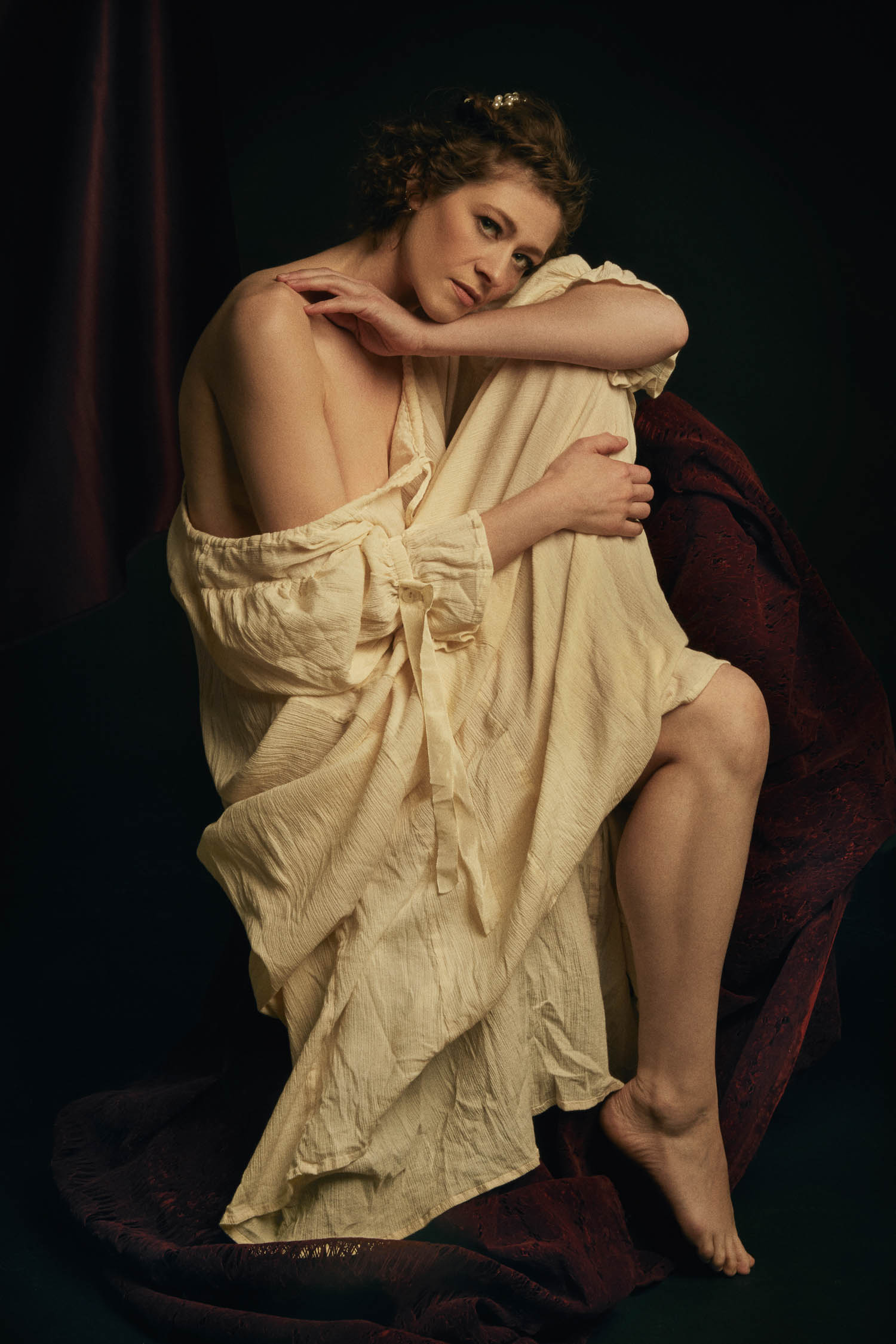 Renaissance themed boudoir photography