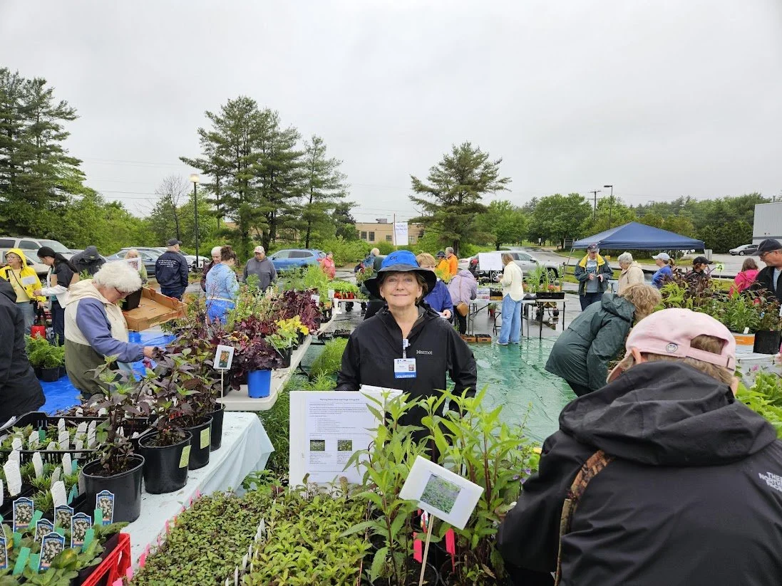 Barb at the native plant tables