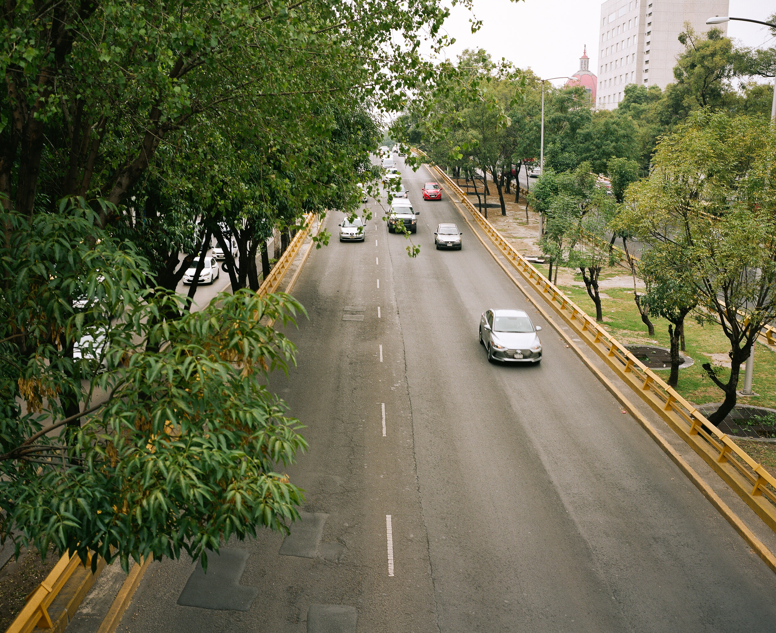 Cars from overpass, Mexico City