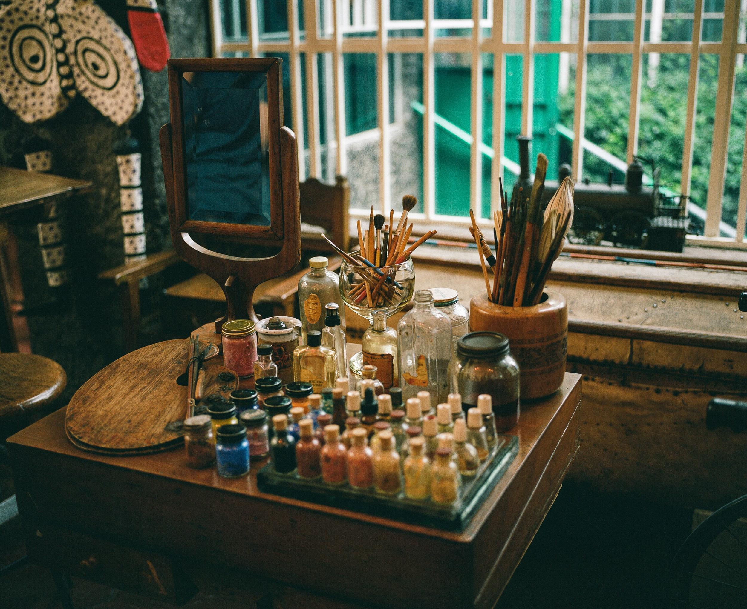 Frida Kahlo's pigment set, Casa Azul, Mexico City