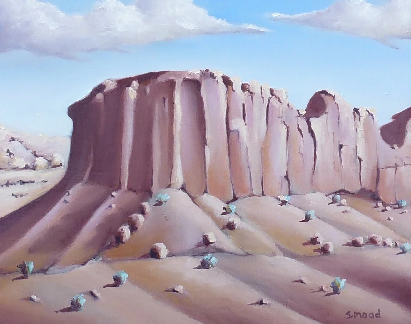 "Utah Butte" Oil on masonite Size: 30cm x 25cm / 12" x 10 inches SOLD $1000