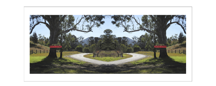 No Dam|Mad On , 2011 Pure pigment print on archival art paper, 82 x 188 cm