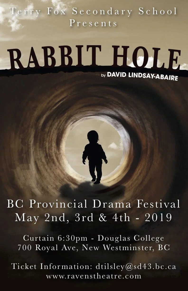 "Rabbit Hole" receives four awards at the 2019 NTS B.C. Provincial Drama Festival