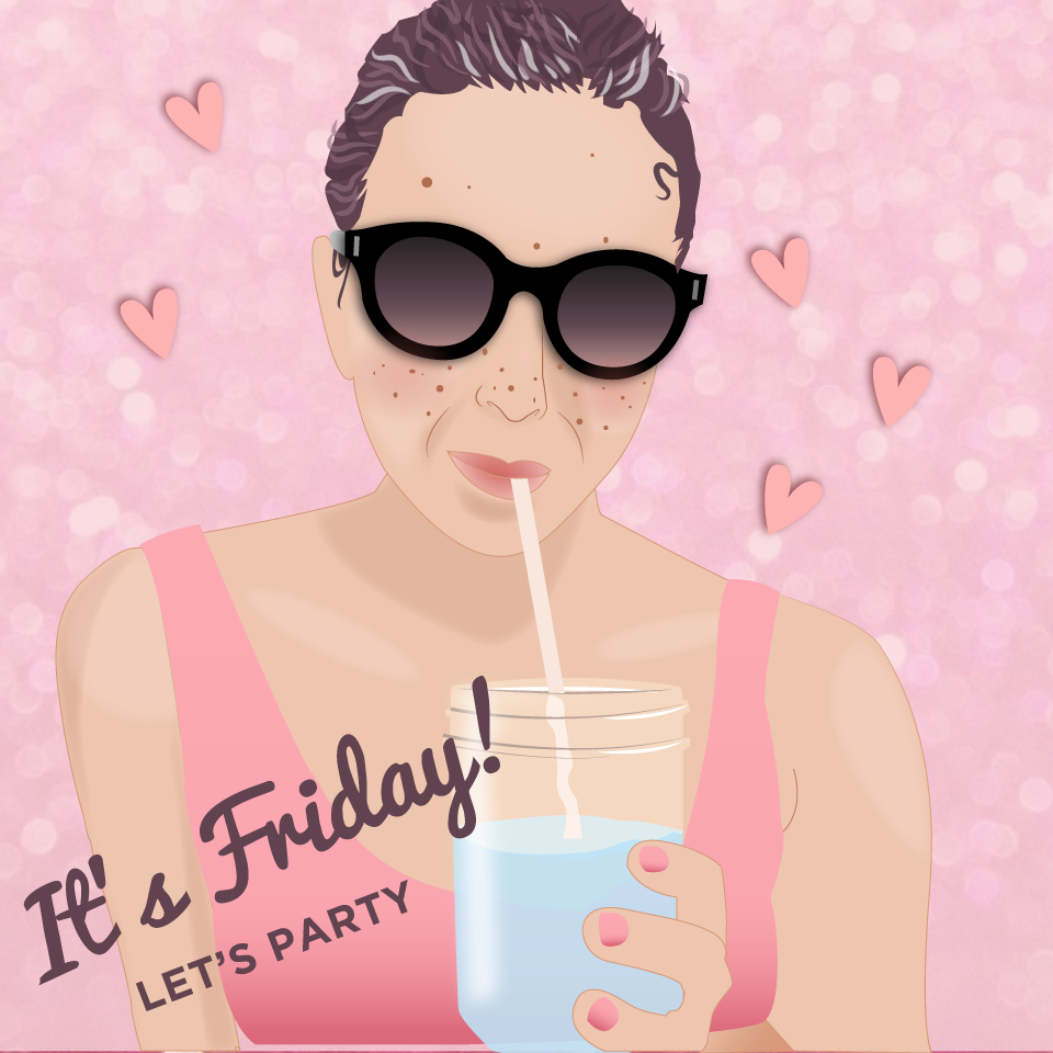 Happy Friday! Illustrated by Erin Rose Opperman