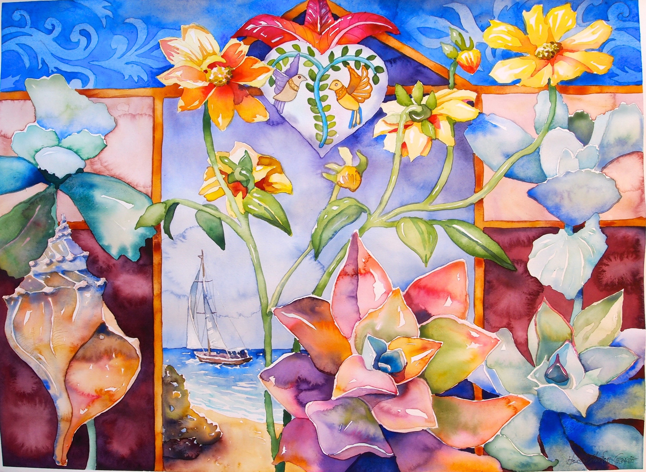 Commission Work transparent watercolor 22" x 30"