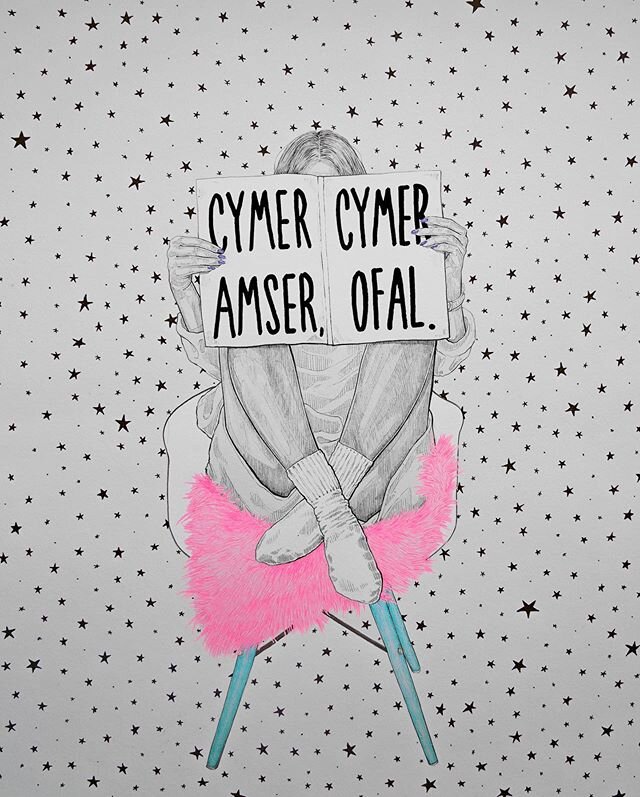 TAKE TIME⭐️TAKE CARE ⠀⠀⠀⠀
CYMER AMSER⭐️CYMER OFAL ⠀⠀⠀⠀
Prints available in Welsh &amp; English, link in bio 💫