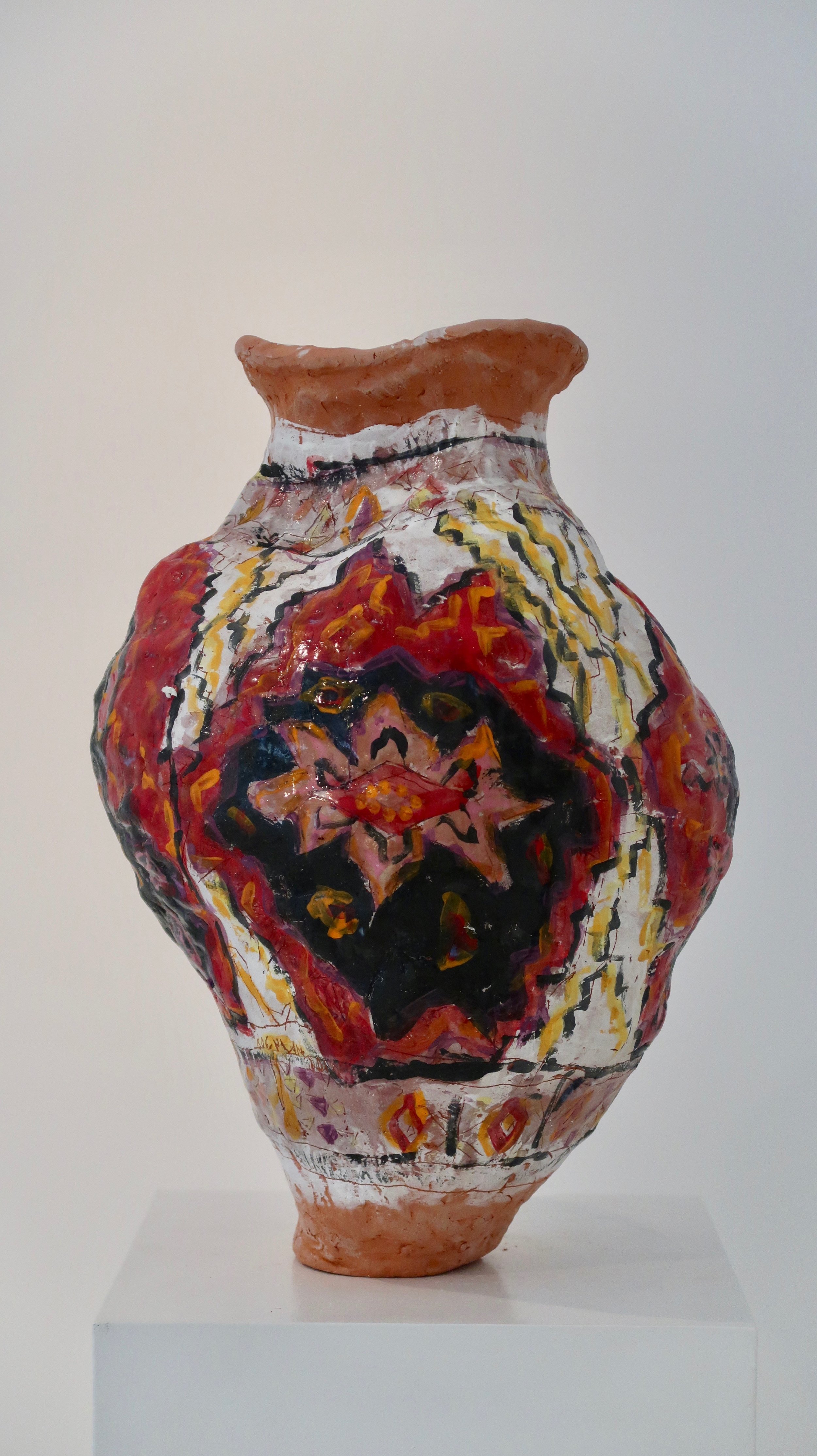 JR#06, Red Tapestry, 2018, Glazed Stoneware, 19 x 10 x 10 in (1).jpg