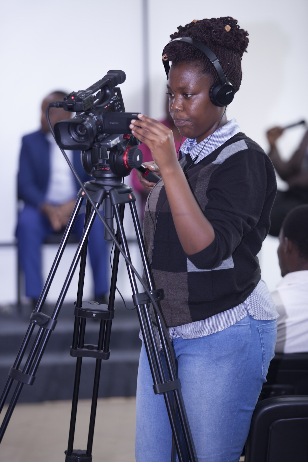 ADMA Student Sandrine Iragena Setting up the camera copy.jpg