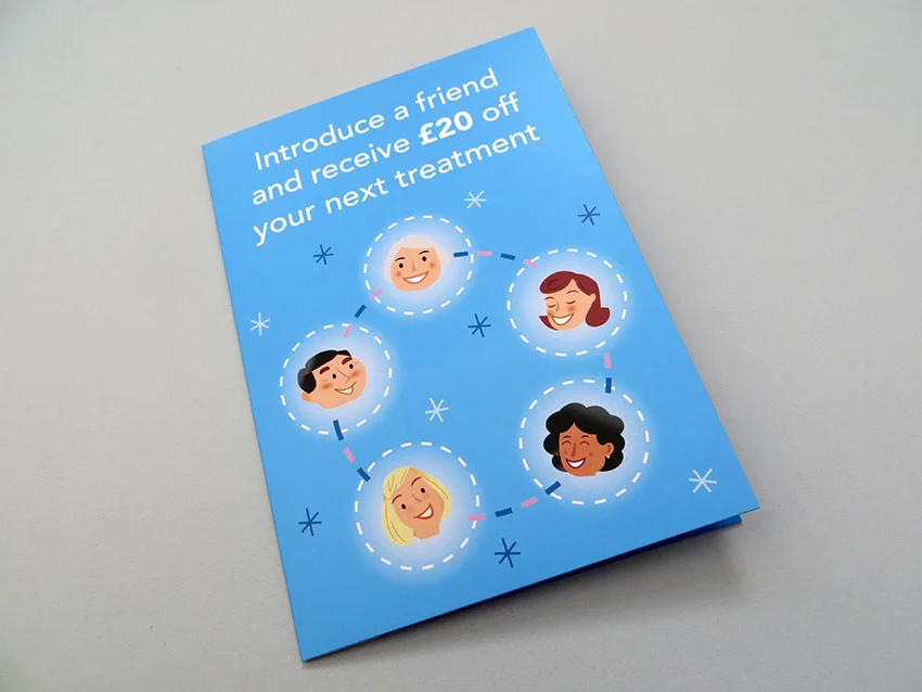 Enhance dental promotional card