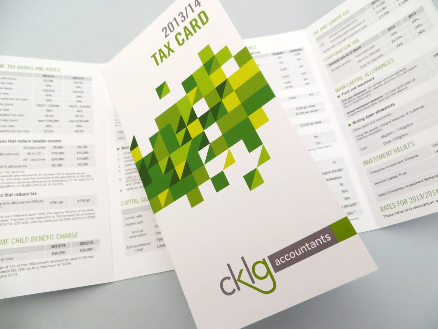 CKLG Accountants tax card