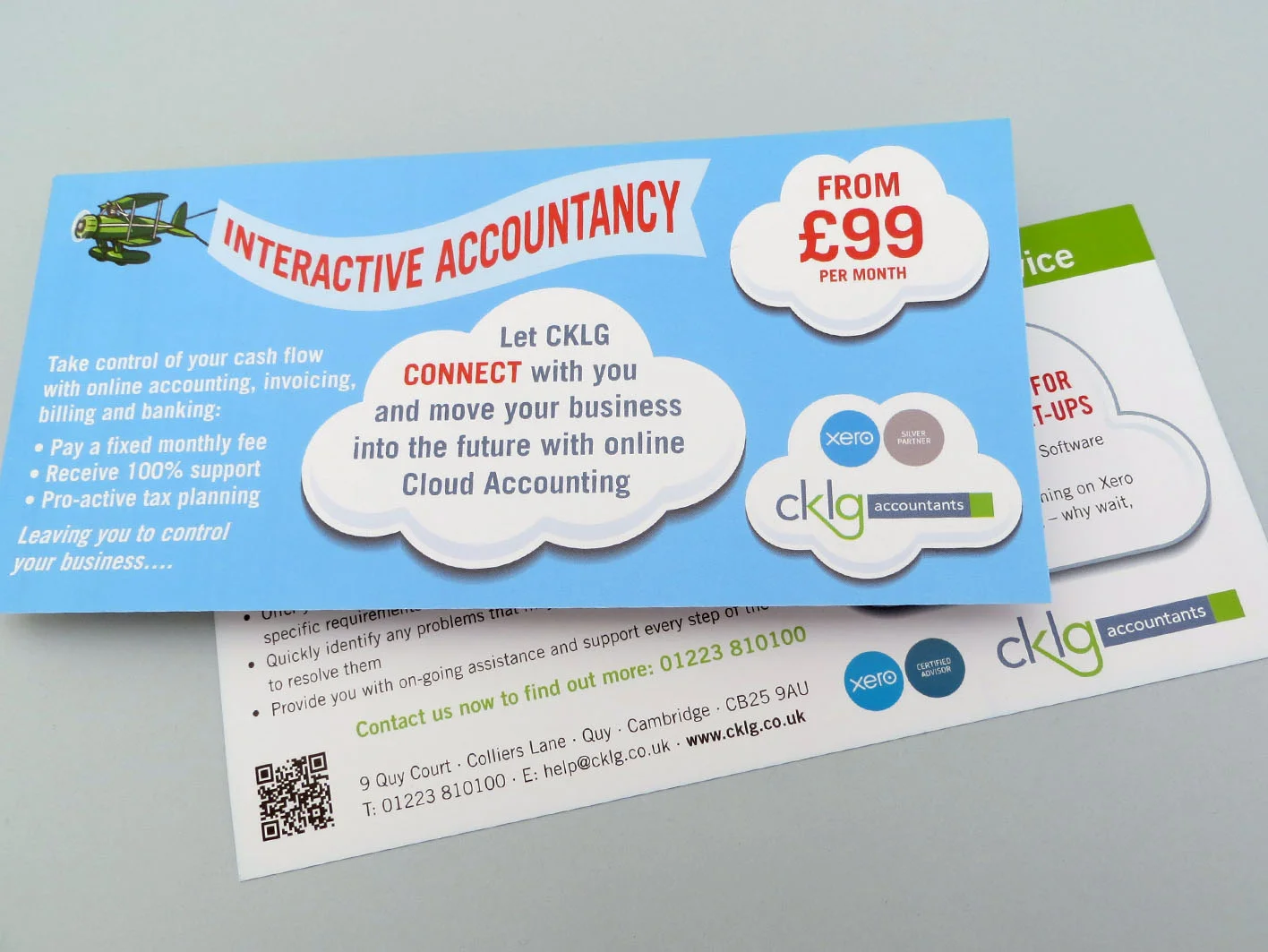 CKLG Accountants promotional flyer