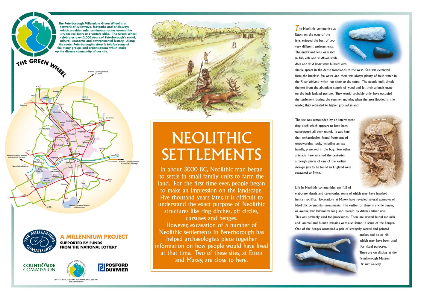 Neolithic settlements interpretation panel