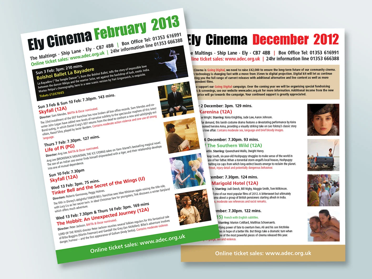 ADeC Cinema leaflet
