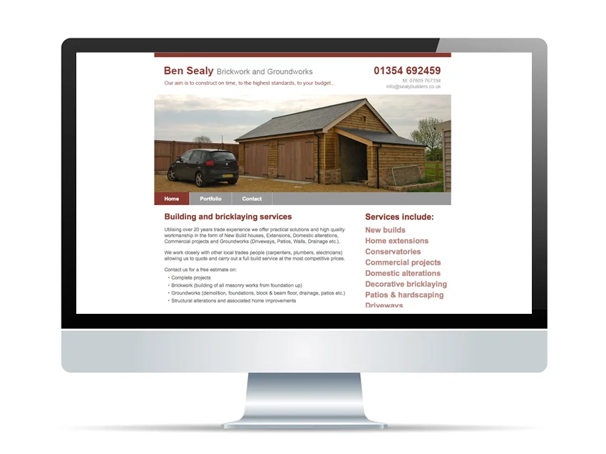 Sealy Builders Website