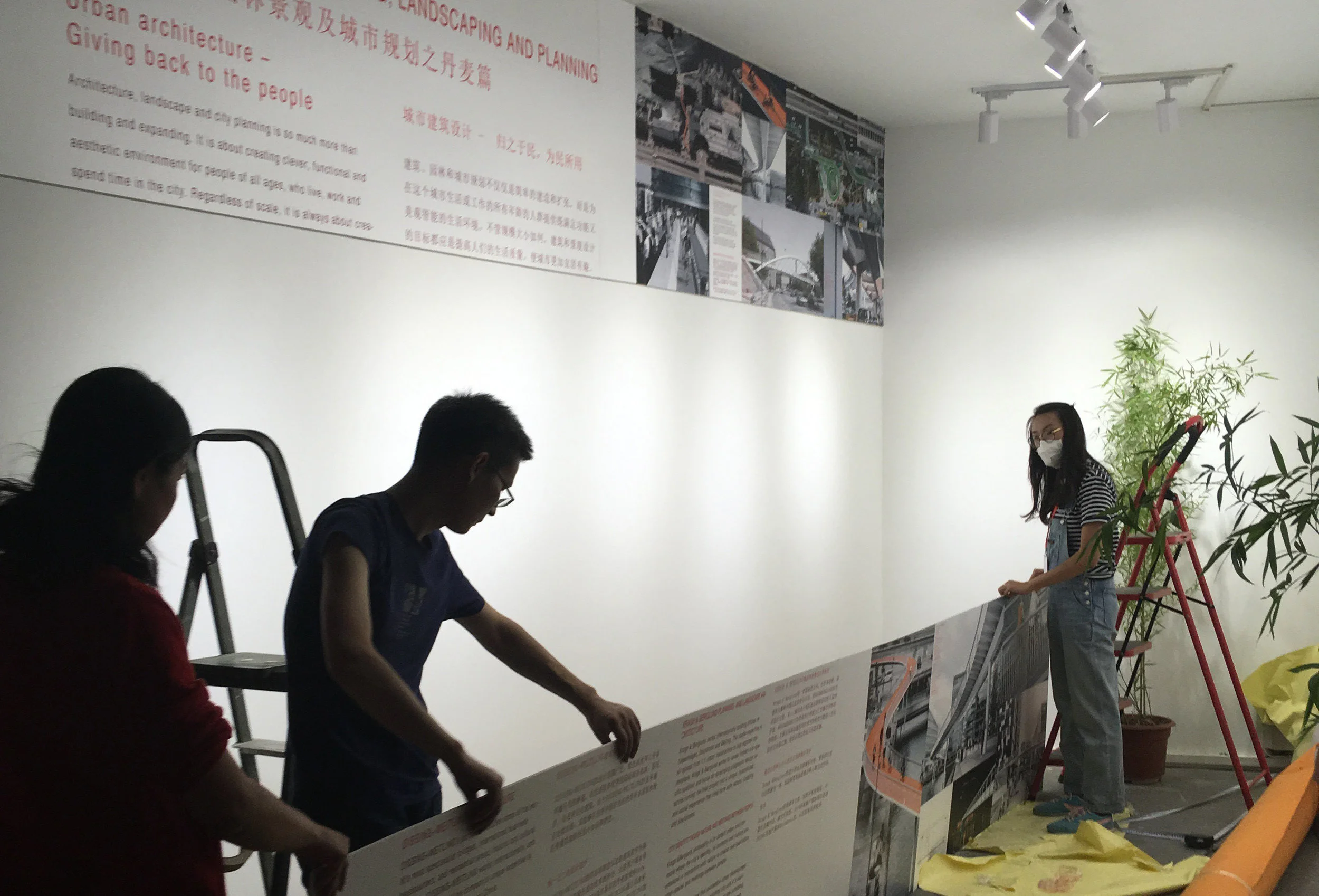 Working on the booth for BEIJING DESIGN WEEK 2018